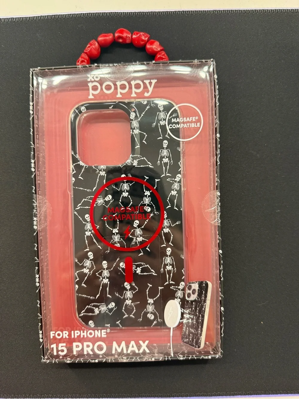 XO Poppy iPhone 15 Pro Max MagSafe Compatible Skeleton Case